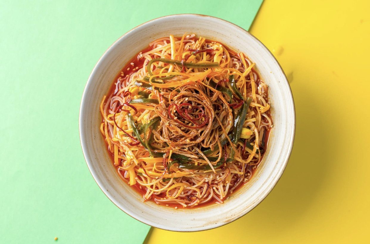 小柏风味拌面冷面东北特产拌菜含牛肉丝佳木斯特色8袋三姐妹星星