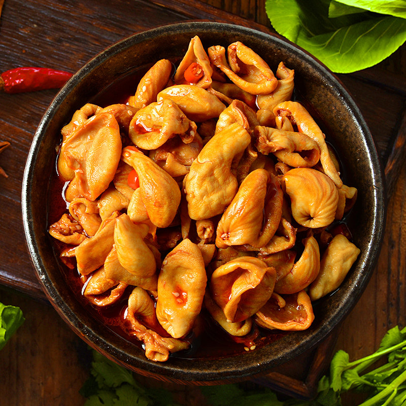 小溪128g脆肚脆肠小郡肝鸡网红夜宵办公室零食鸡肉零食