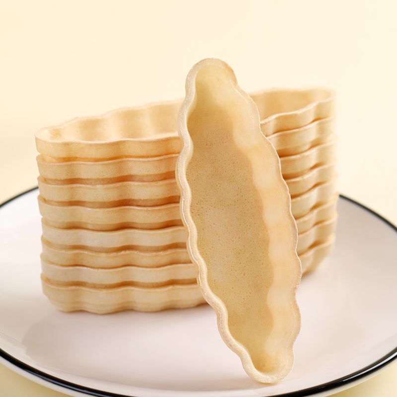 北海道船饼壳焦杏仁酥脆防风林糯米船皮半成品船底其他烘焙半成品