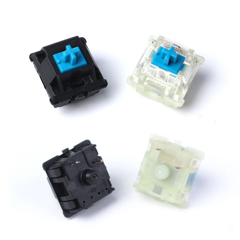 keychron白轴轴茶轴红轴银开关diy器轴座试轴键盘键盘