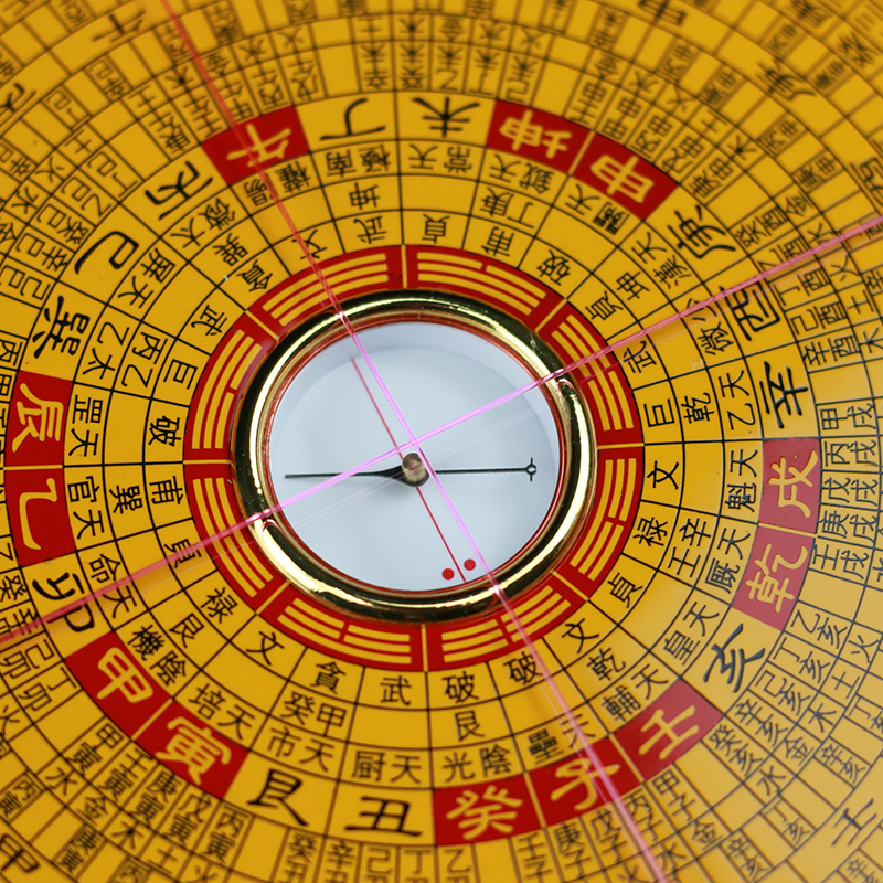 罗盘翰辉台湾随身二十四山风水高精度纯铜指南针专业装饰摆件