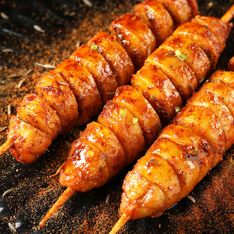 三公仔香辣烤面面筋100g3袋麻辣烧烤小吃零食豆腐干