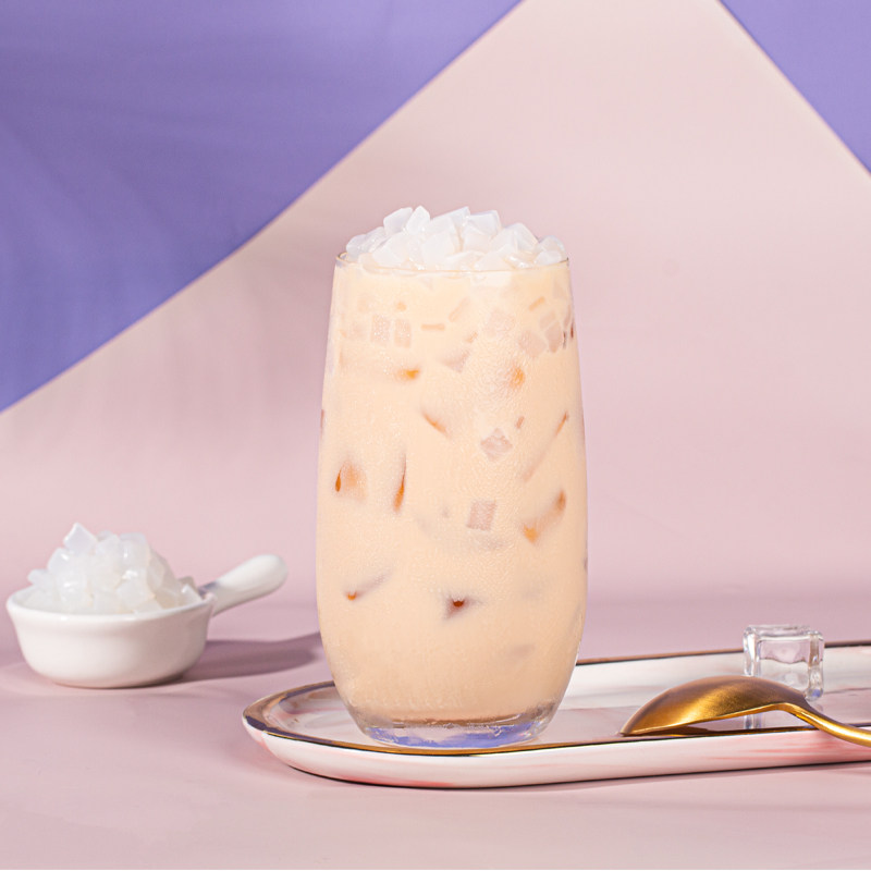 椰果广村原味2.5l桶装即食果肉布丁奶茶茶店果冻