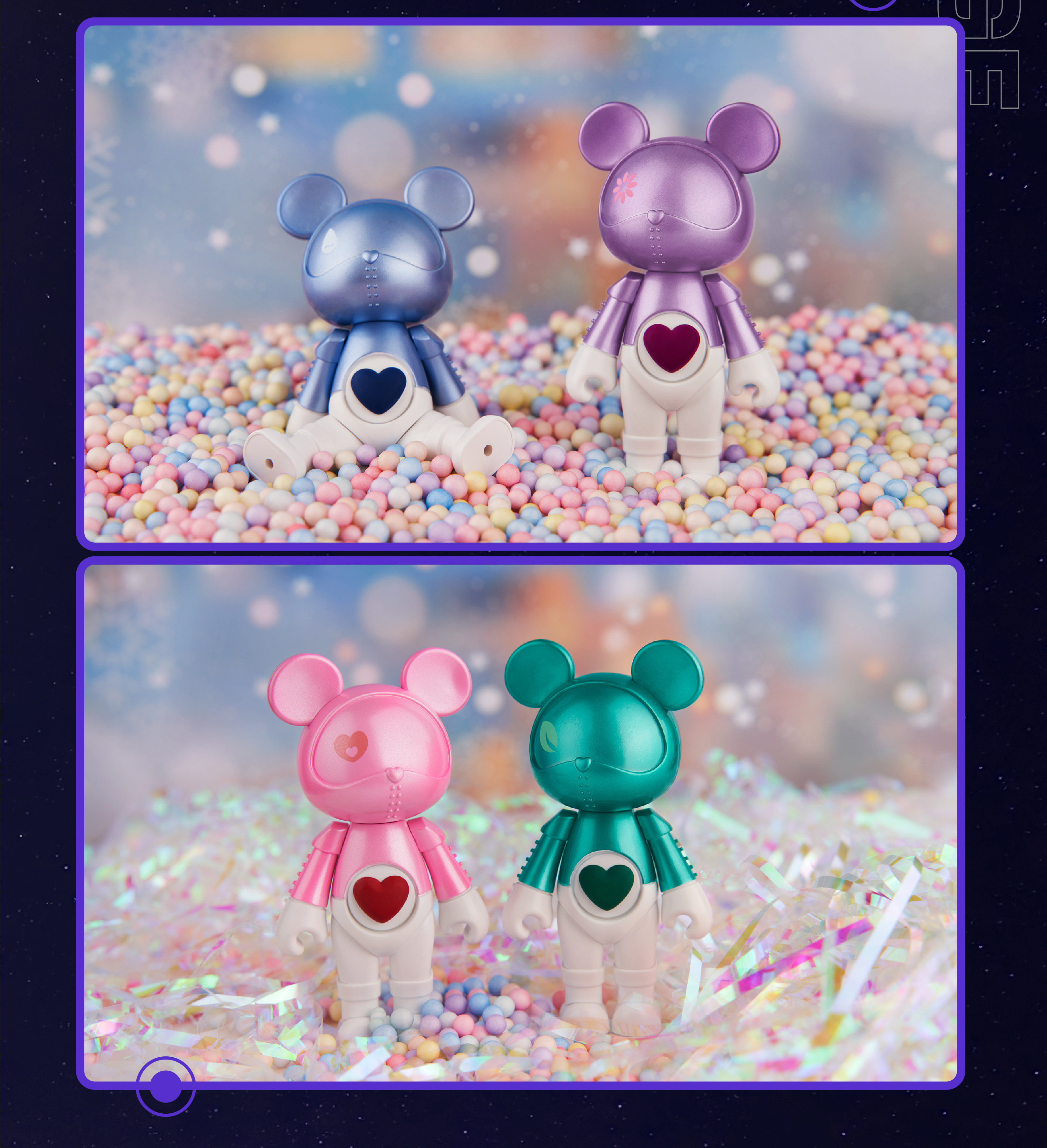 触现潮玩女生盲盒摆件公仔手办周边新款变色潮玩盲盒