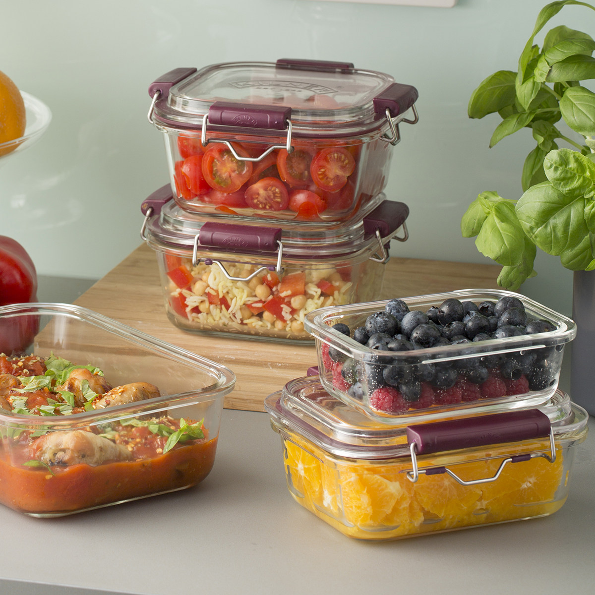 kilner玻璃饭盒微波炉专用上班族大容量耐热热食品级保鲜盒