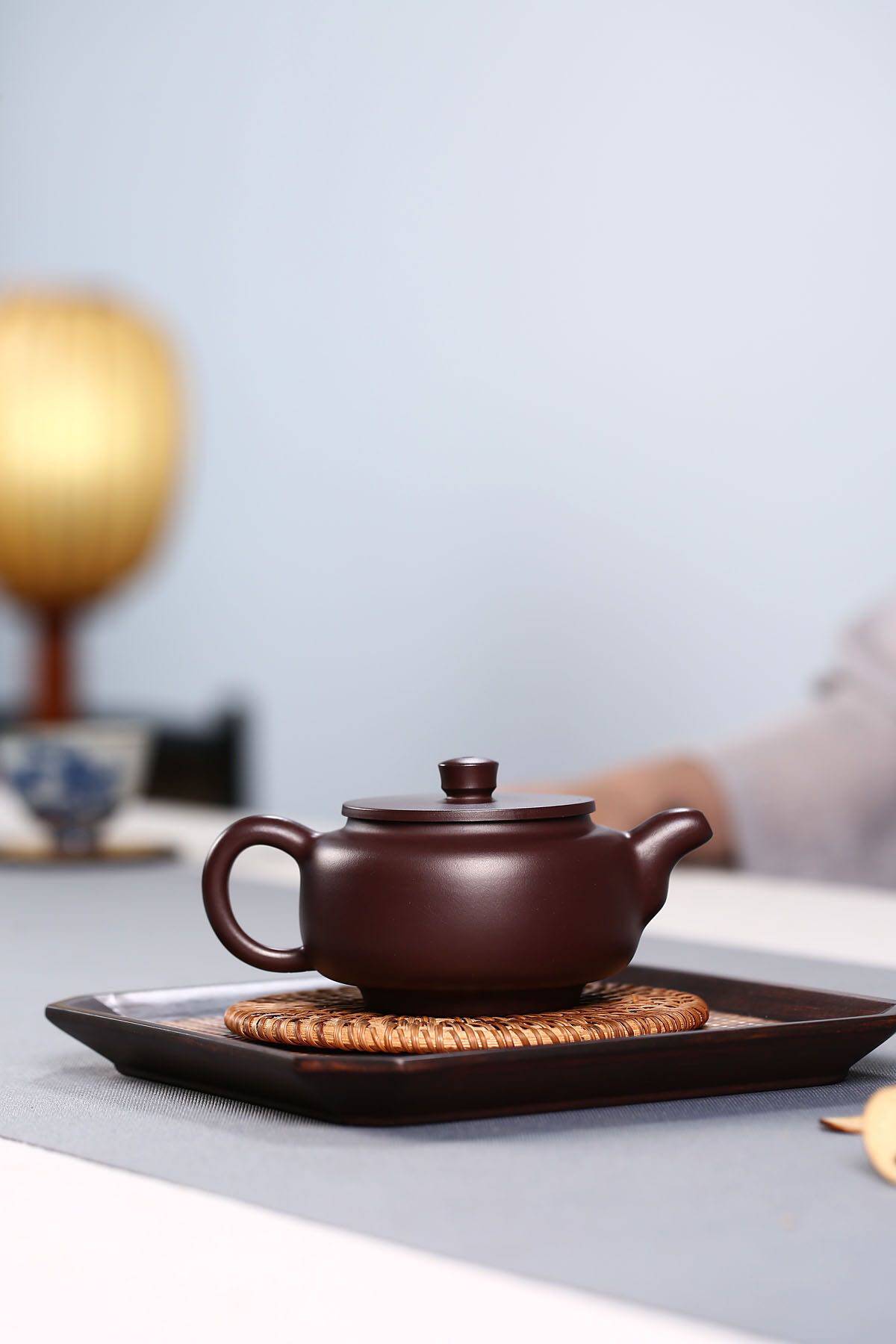 宜兴宜兴紫砂紫砂壶石红玉泉壶全手工大容量玉壶家用茶壶