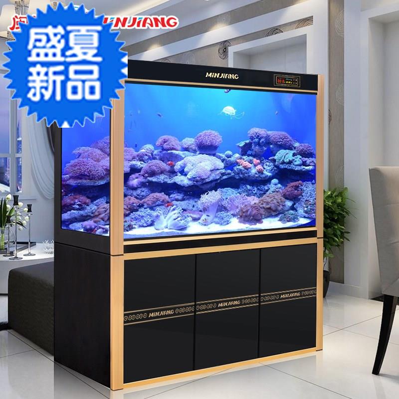 鱼缸闽江大型水族箱生态底滤龙鱼缸家用客厅中型鱼缸