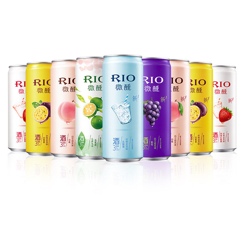 rio锐澳微醺草莓鸡尾酒330ml预调调酒百香果伏特加预调鸡尾酒