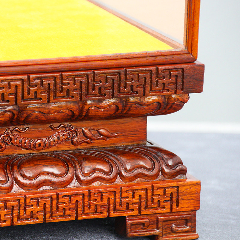 底座花梨莲花实木长方金刚佛像菩萨观音关公木雕
