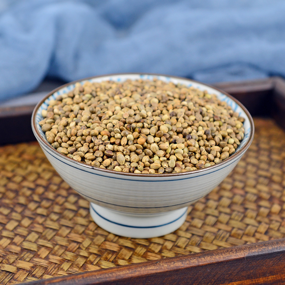 小药仙巴马火麻仁500g克中药材麻子仁子籽茶可磨火麻仁粉