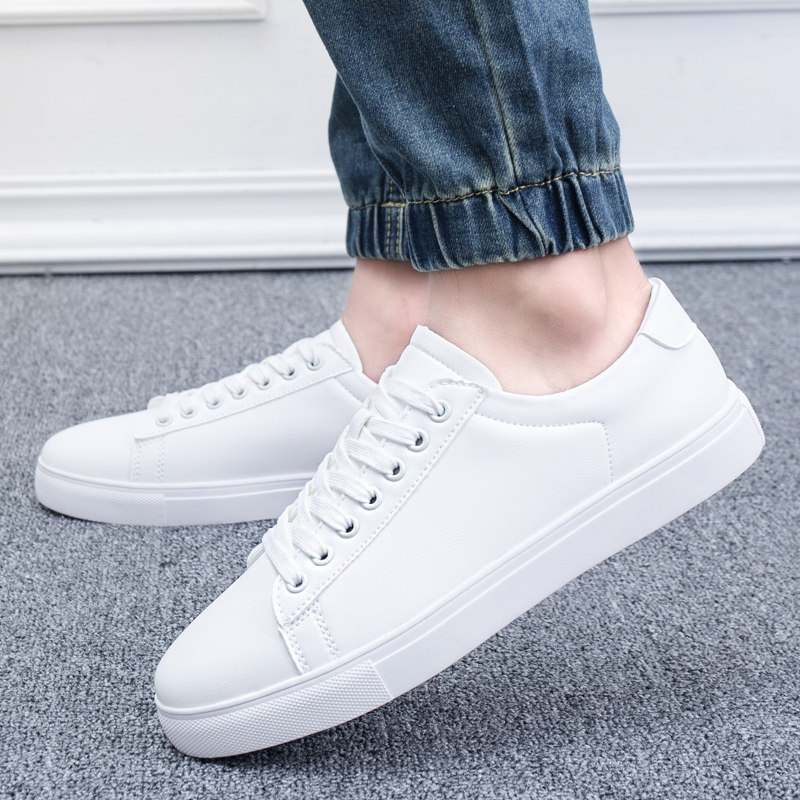 小白鞋男2021夏季新款韩版潮流百搭板鞋男白色鞋子透气低帮学生鞋