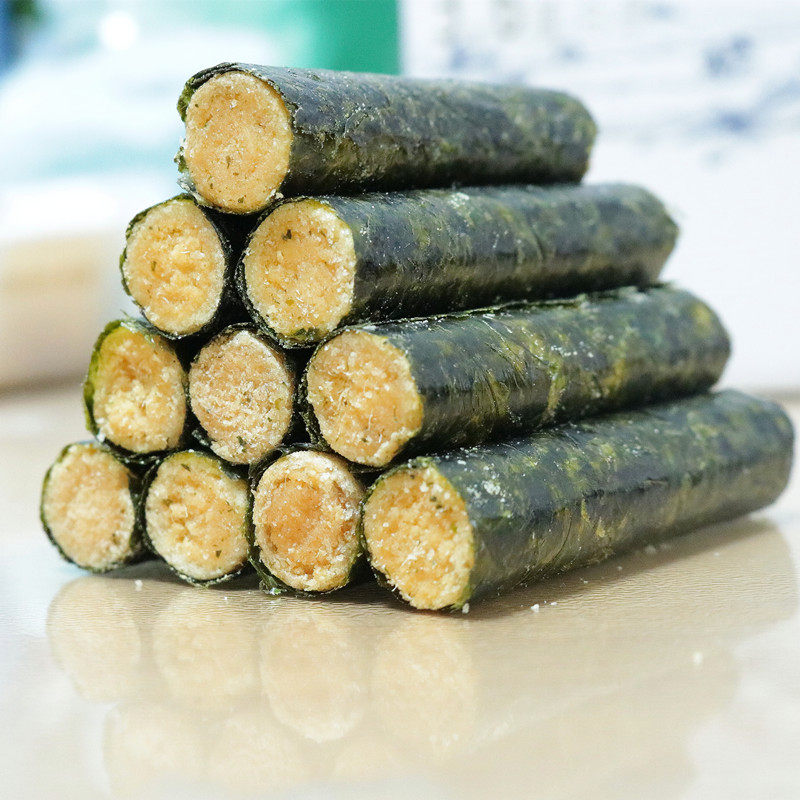 夹心心海肉松海苔卷网红苔脆蛋卷儿童孕妇零食海苔系列