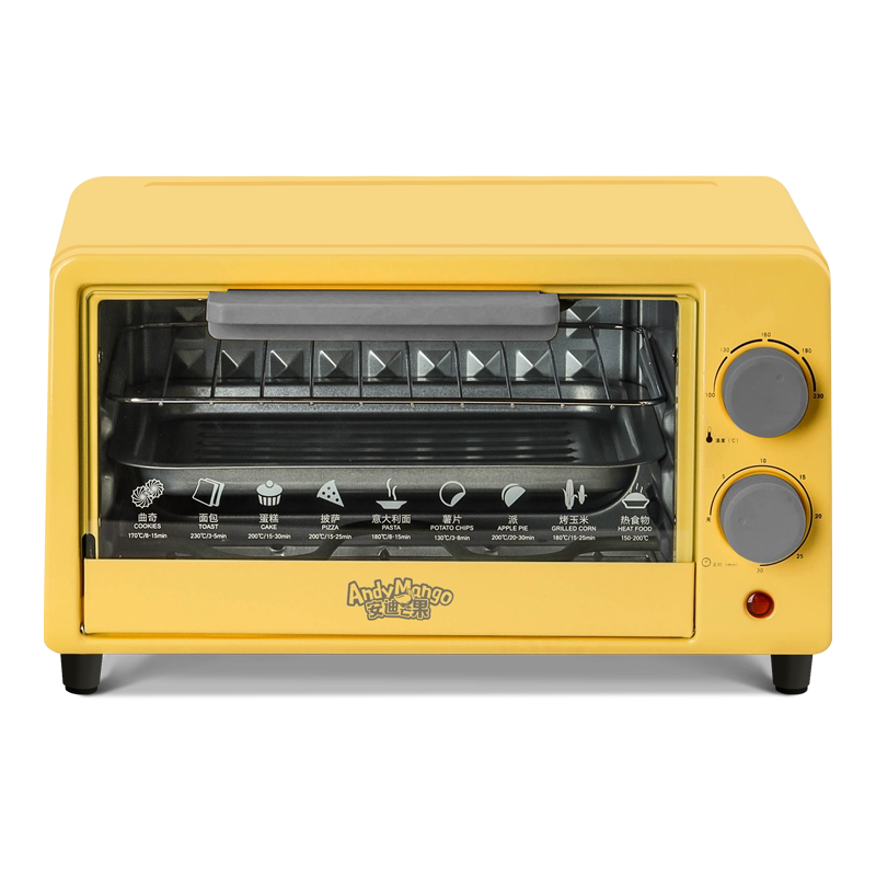 烤箱安迪芒果家用电烤箱可爱黄色电烤箱