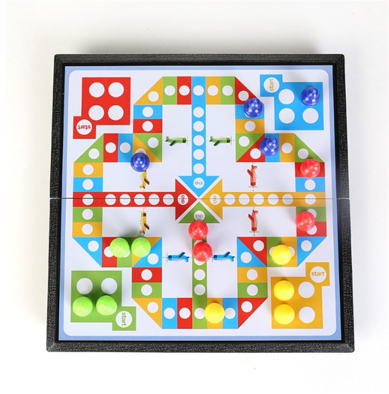 儿童折叠式磁性棋盘飞行棋桌面游戏学生亲子互动飞行棋