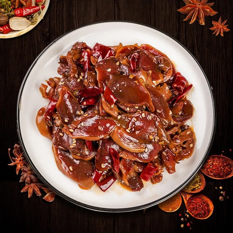 今湘味鸭胗鸭肫卤辣味零食500g