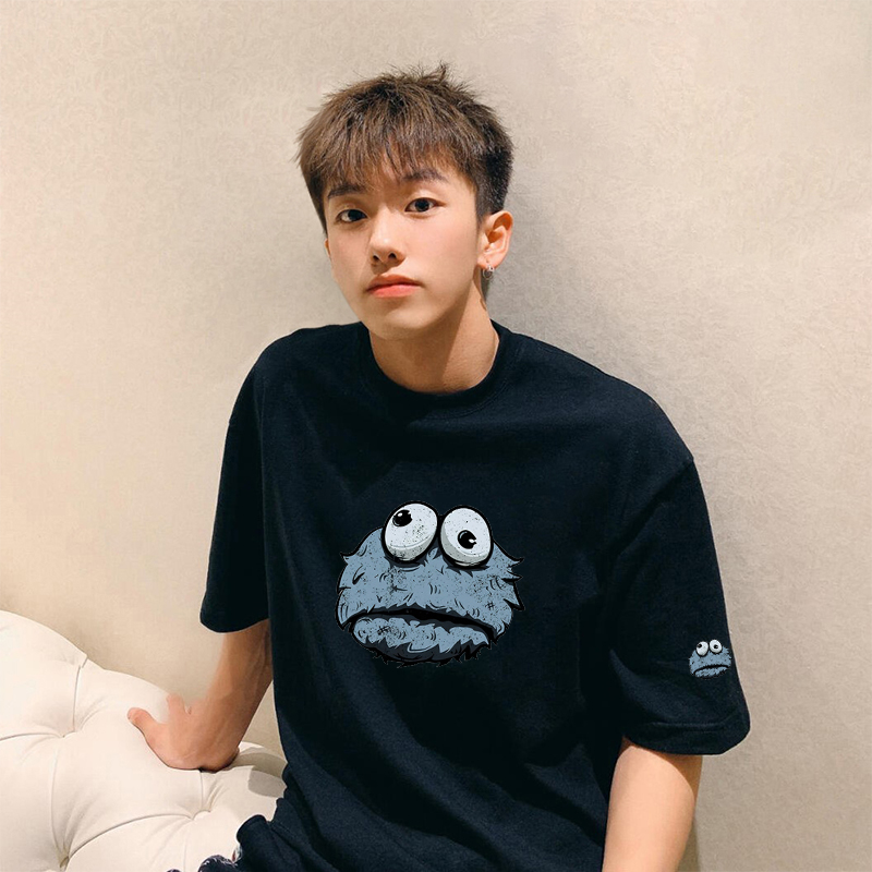 2022纯棉潮男穿搭短袖男女百搭潮牌体恤ins情侣装体桖夏季动漫t恤