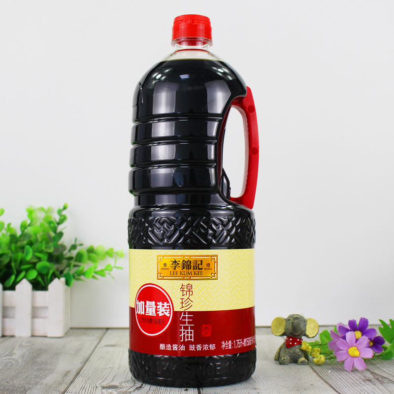 正品李锦记锦珍生抽1750ml 150ml加量酿造酱油1.9l