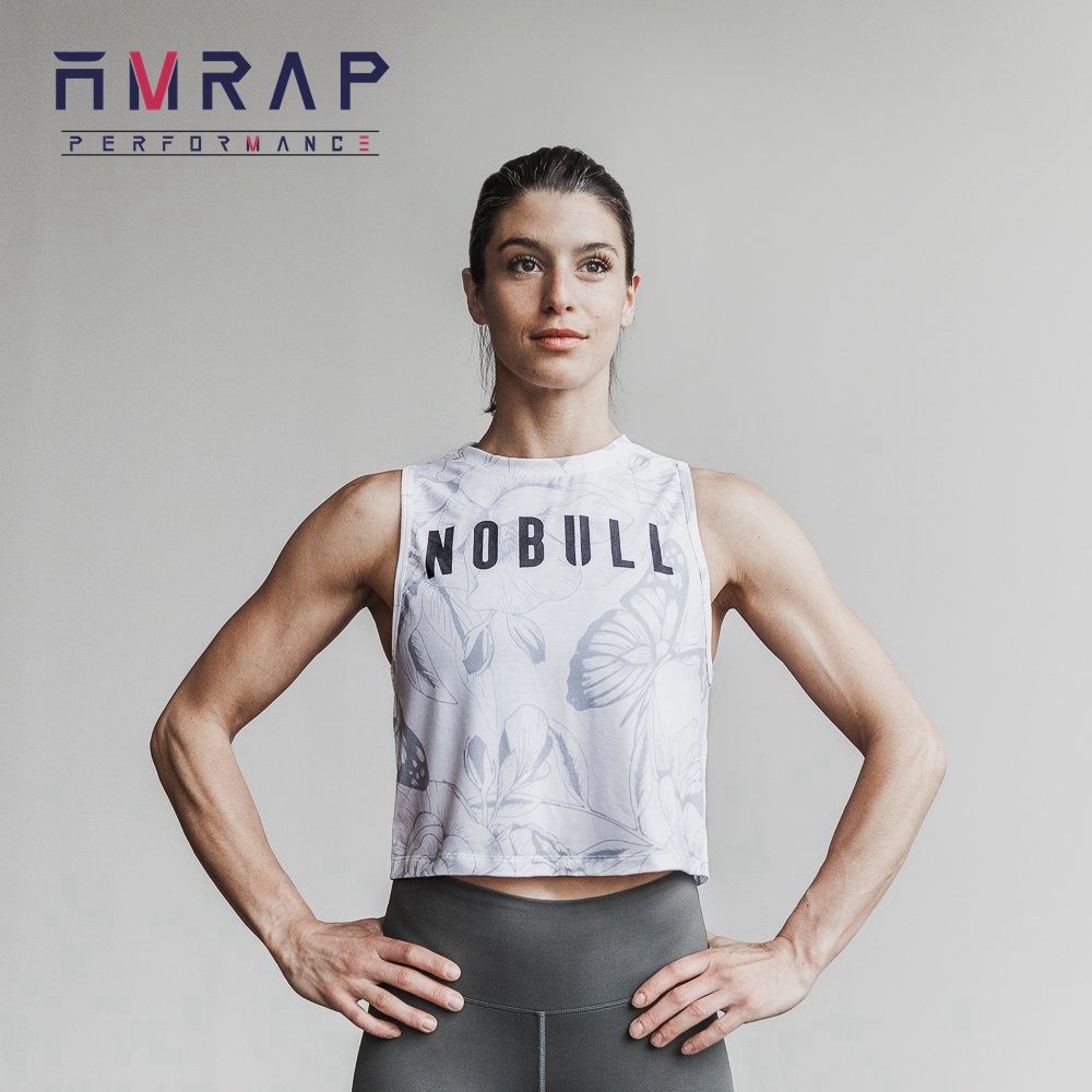 正品现货nobull短款女子训练crossfit健身瑜伽无袖运动t恤