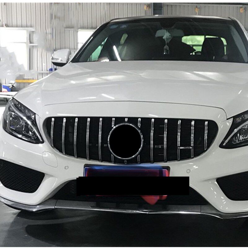 适用于奔驰w205c180lc200c260c300350l改装gt竖条中网