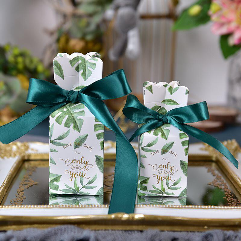 20个装蜜糖花瓶大理石结婚婚礼喜糖盒子糖果包装盒糖盒