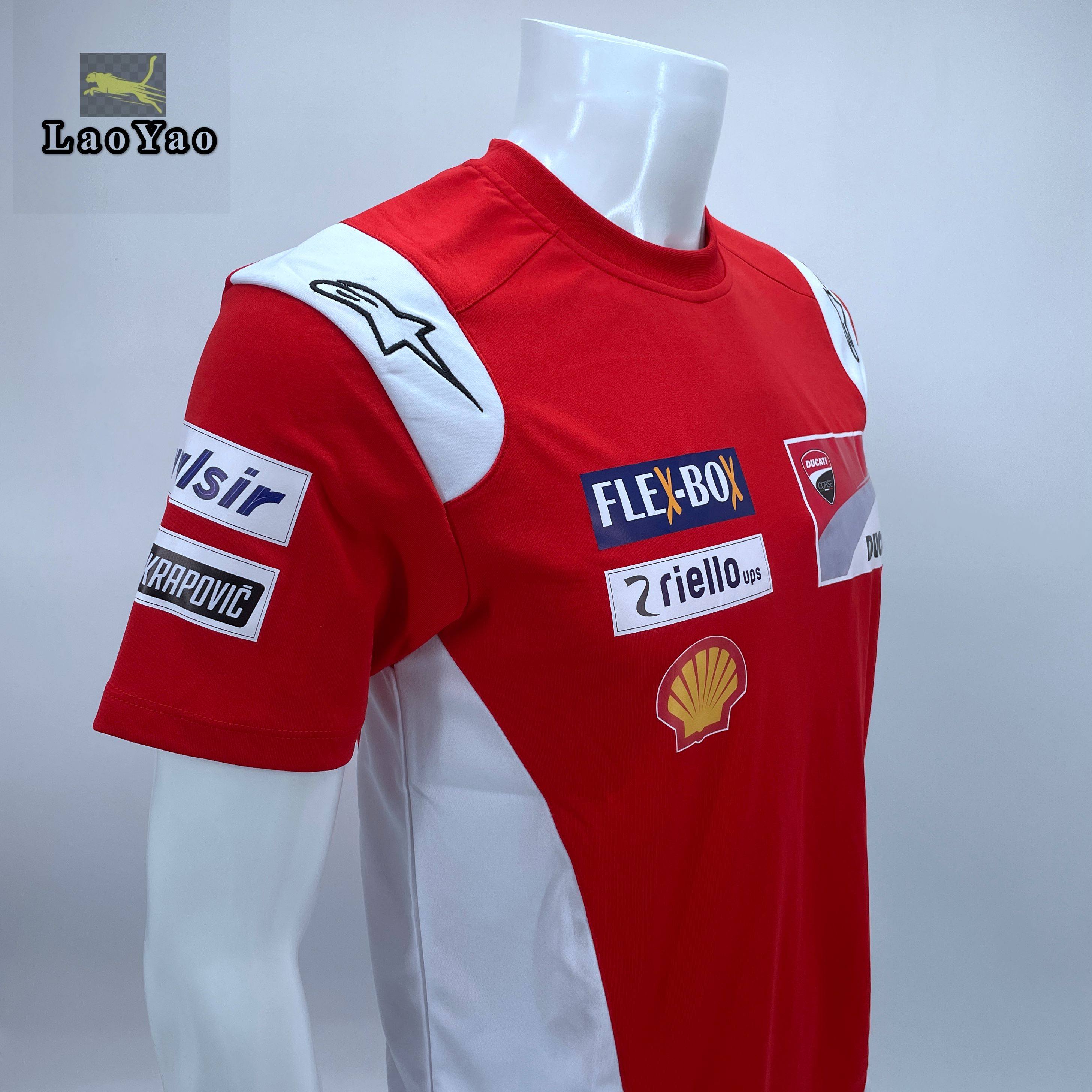 motogp杜卡迪厂队服ducati联名a星夏季机车短袖衫摩托骑行t恤