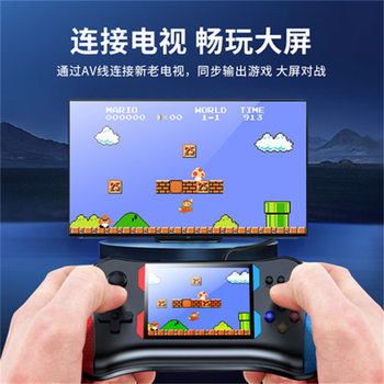 ຄອນໂຊນເກມໂນສຕາລກໂກ້ມືໃໝ່ປີ 2024 ຄອນໂຊລເກມໃນໄວເດັກ Retro Mini Tetris ຄອນໂຊນໂນສະຕາກຕິກໜ້າຈໍຂະໜາດໃຫຍ່ Super FC Mary Old-school Mario Handheld Console