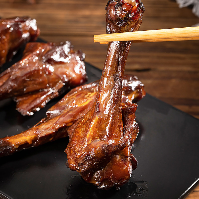 翅根钱家香老卤烤鸭500g小鲜肉香卤小腿卤味肉食鸭肉零食