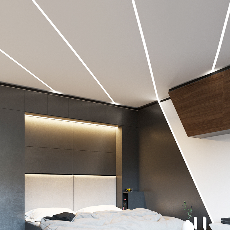 led线形灯明装灯条形嵌入式暗装线型线性线条led灯带