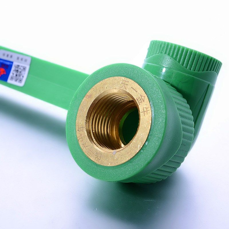 弯头天一金牛ppr绿色双联内丝4分6分水管ppr管