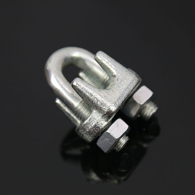 卡扣固定紧固国标镀锌卡头夹头锁扣猫爪钢丝绳钢丝吊码