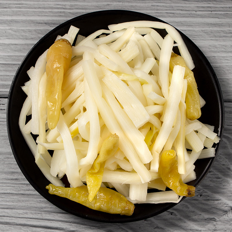 庄彪泡椒笋丝散装9斤香辣竹笋酱菜下饭饭菜腌制