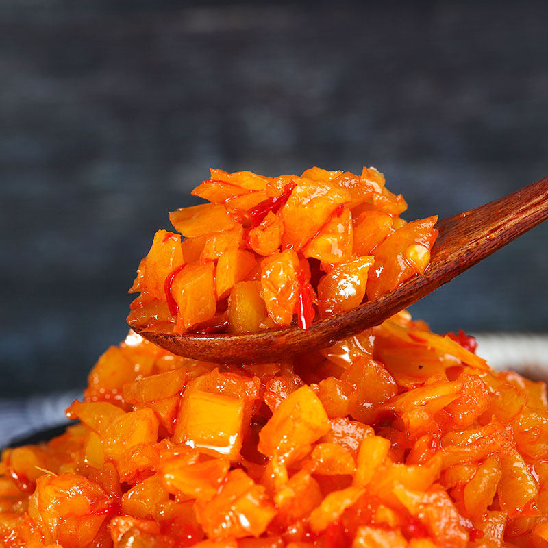 达福爽口脆萝卜丁真空装热干面专用香辣萝卜腌制