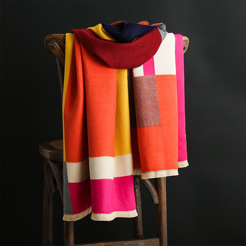 2020秋冬新款bazaar时尚芭莎个性潮流保暖围巾围巾