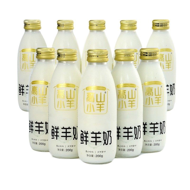 高山儿童早餐瓶装200g酸奶草莓老人羊奶小羊低温奶