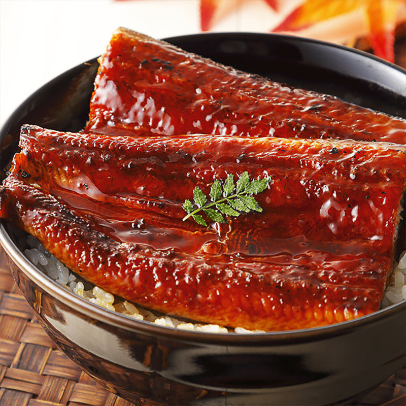 海鲜水产新鲜零食小吃熟食加热即食日式料理蒲烧照烧鳗鱼饭500g