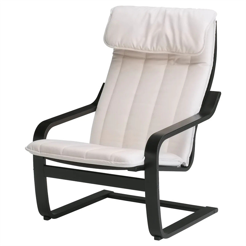 ikea宜家波昂小户户型单人沙发扶手自然色木质沙发椅