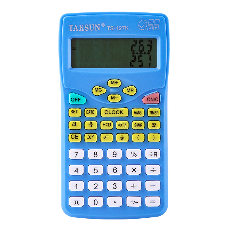 年级人教学习127k显示分数科学考试小学生专用计算器