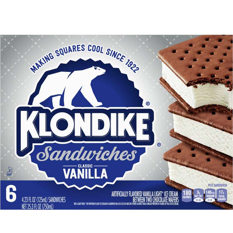 klondike三明治冰淇淋美国原装进口雪糕冰激凌薄荷巧克力香草冰淇淋