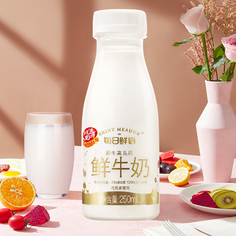 蒙牛每日鲜语鲜牛奶250ml12瓶