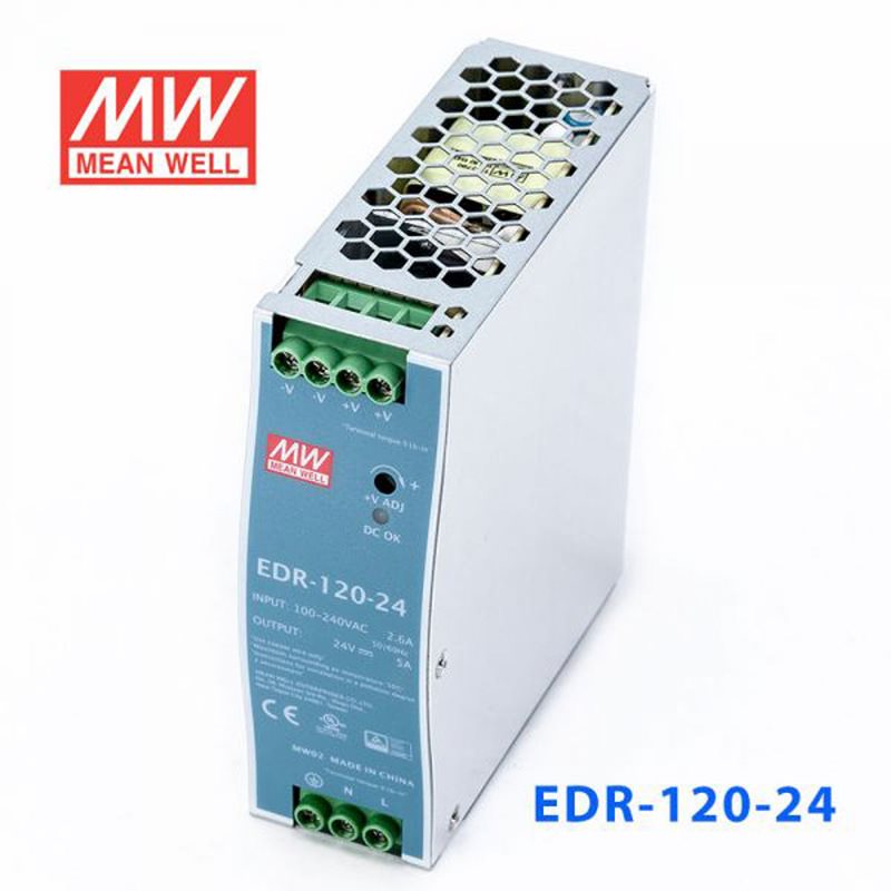 明纬edr1202424v5a导轨直流稳压监控开关电源转换器ul适配器