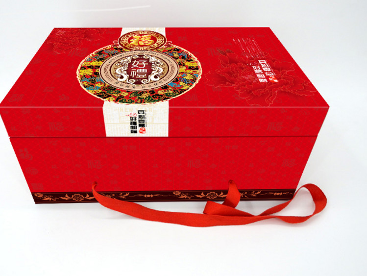 包装盒新年大礼包红色年货特产礼品盒腌制制品食品礼品盒