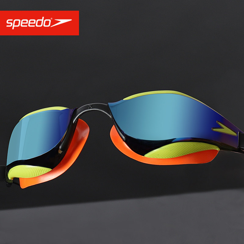鲨鱼皮speedo儿童青少年专业竞赛泳镜高清防水防雾泳镜