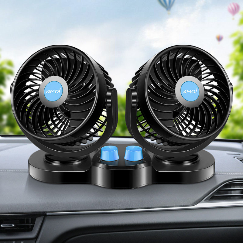 夏新车载风扇大货车24v12v制冷汽车小面包面包车车用车用电扇