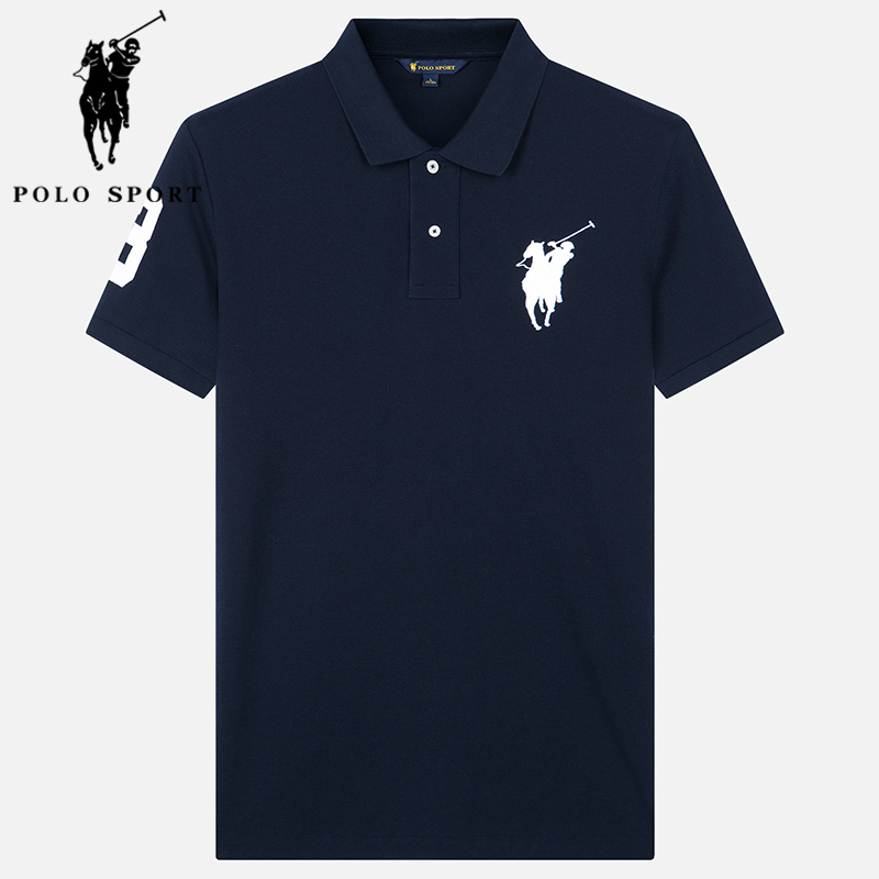 Polo Sport男士翻领T恤春夏新款专柜同款纯棉商务休闲刺绣POLO衫