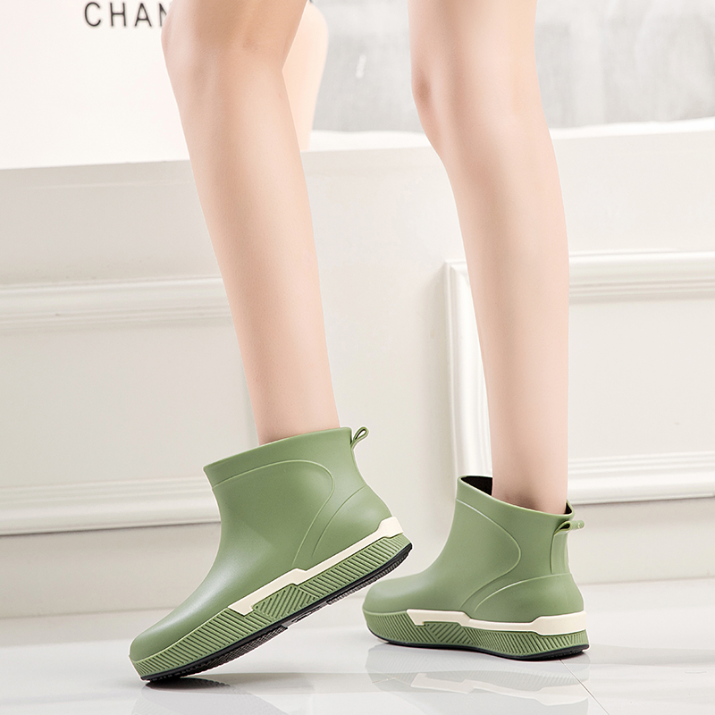 时尚雨鞋女夏短筒雨靴女士水鞋低帮水靴户外雨鞋