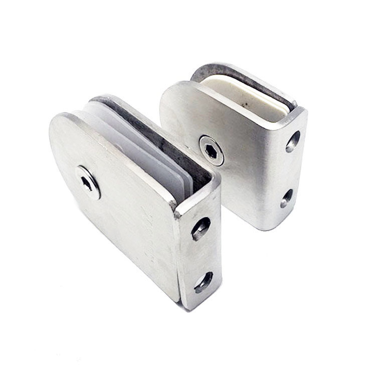 不锈钢楼梯护栏扶手玻璃支架钢化玻璃固定浴室角码玻璃托