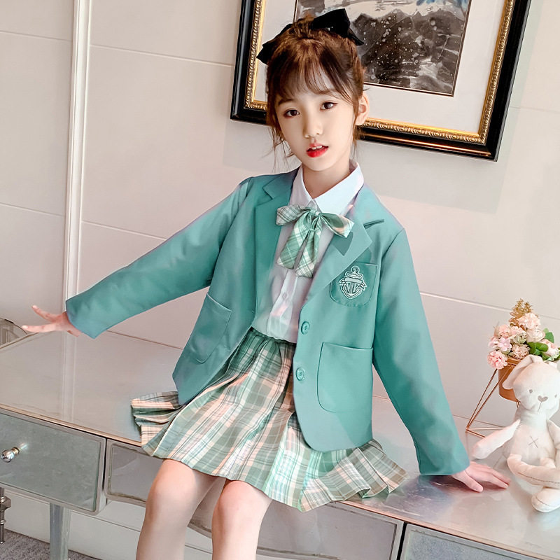 儿童jk冬天裙女制服正版套装全套秋冬冬装学生校服