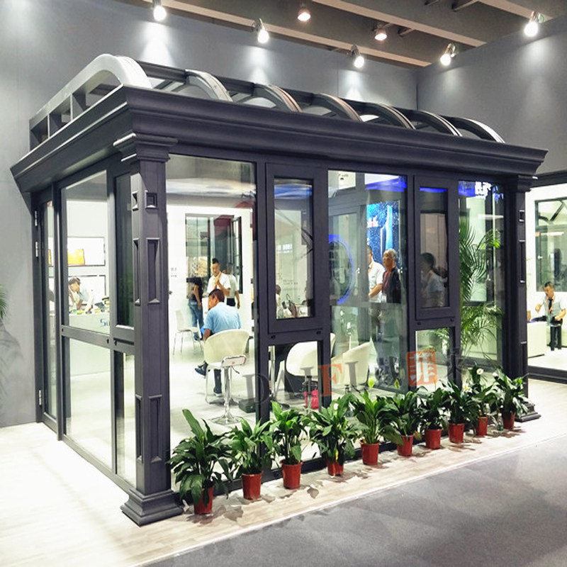 断桥门窗铝合金阳光房阳台钢化玻璃花房系统隔音落地断桥铝窗