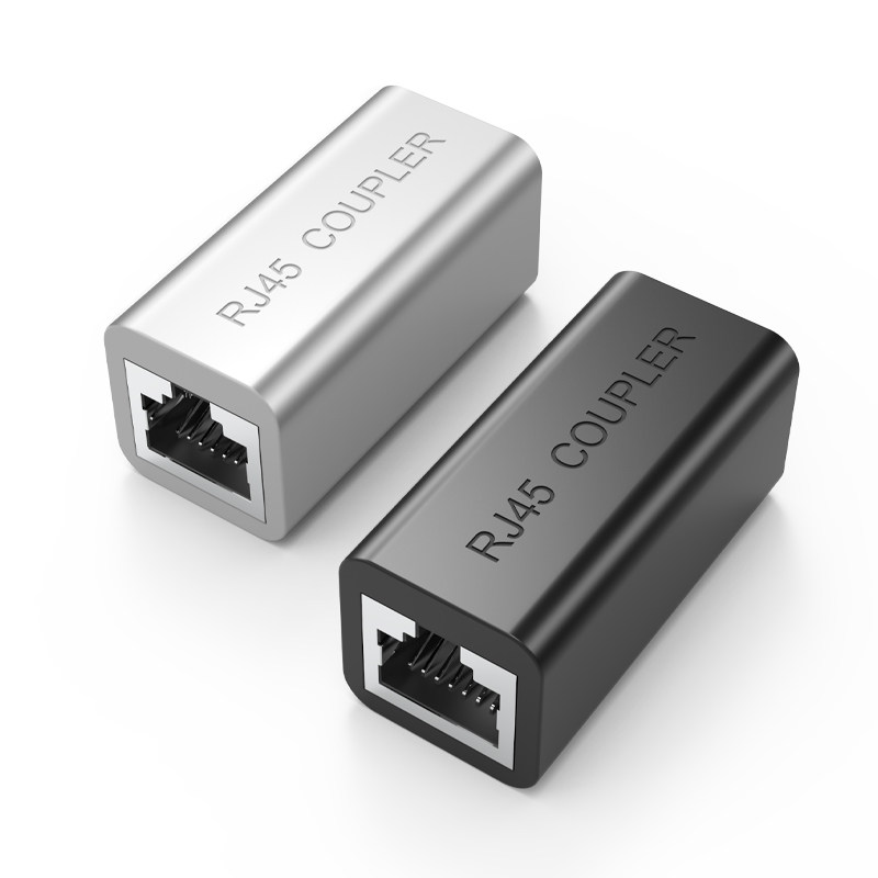 接头网线转接头带直通接口连接器rj45延长网络转接头