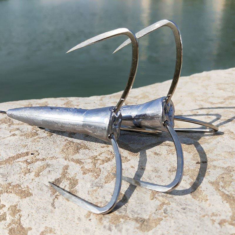 茅鱼矛鱼大号鲢鳙鲢鱼专用远投瞄钩钓鱼毛钩鱼钩